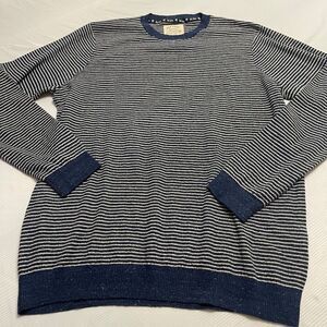 Fat Face Men’s Blue Stripe Crewneck Sweater Size XL